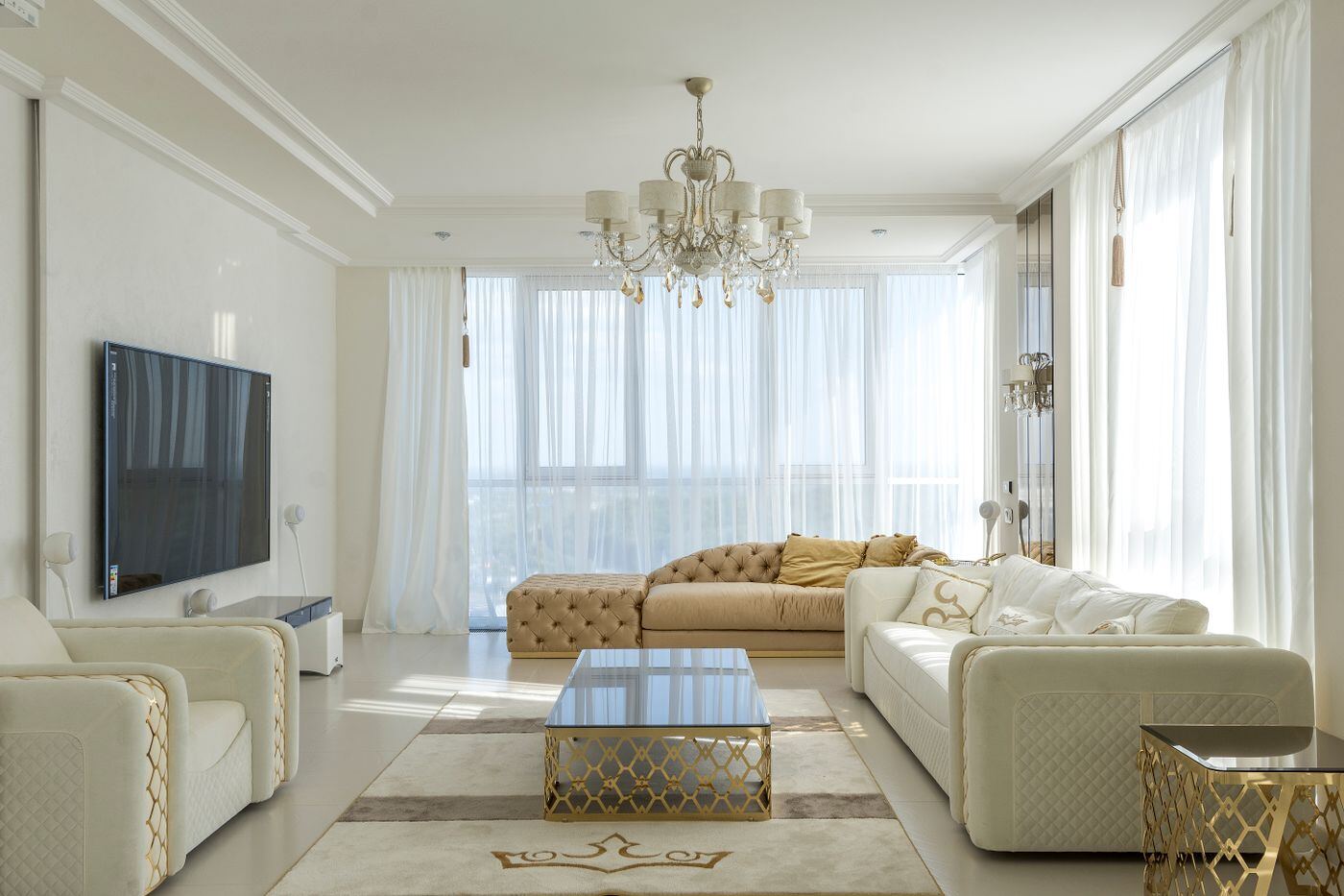 Interior styled for a one-bedroom, type 1