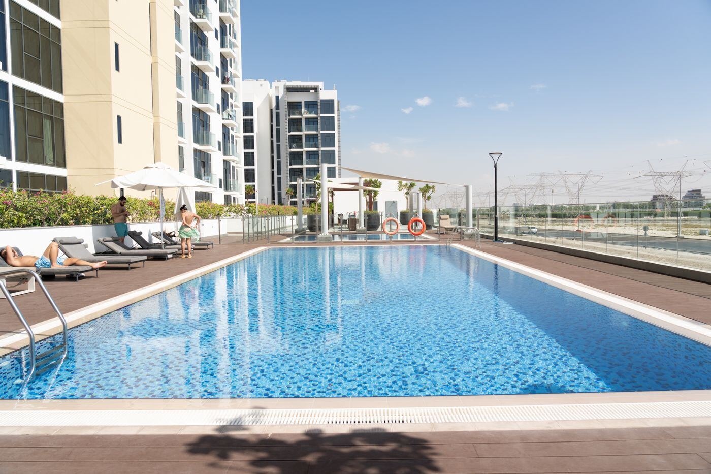 A pool on the 12th floor