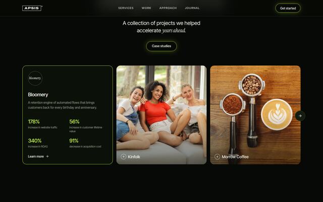 Apsis case-study carousel screenshot