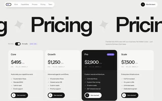 Forma pricing screenshot