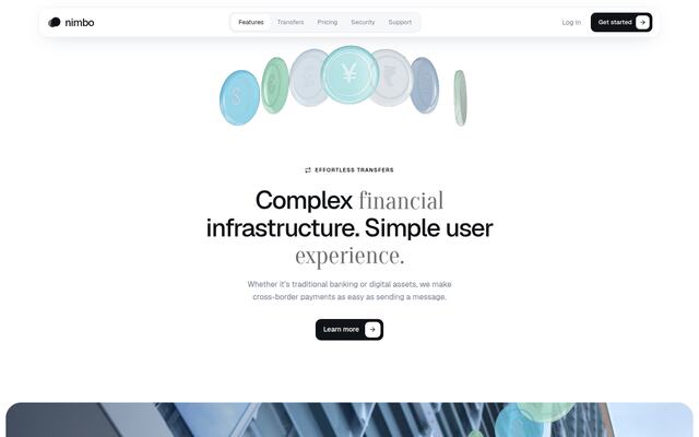 Nimbo interactive coin arc screenshot