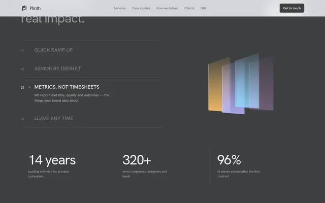Plinth delivery screenshot