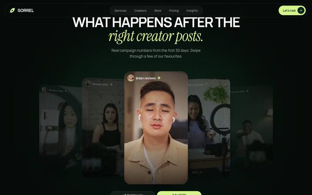 Sorrel results coverflow screenshot