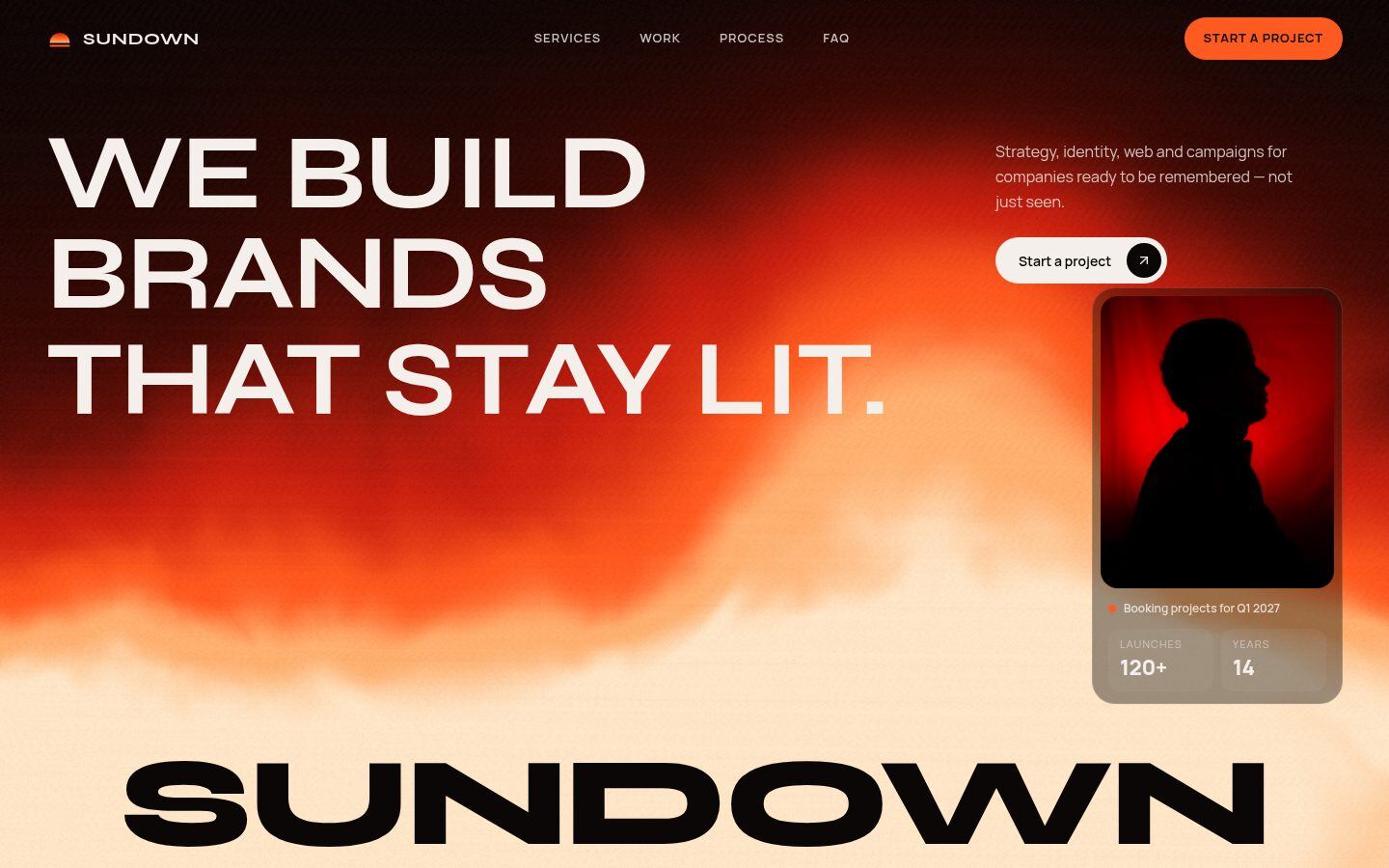 Sundown hero screenshot